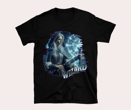 Female Wizard Tee - Unleash Magical Power