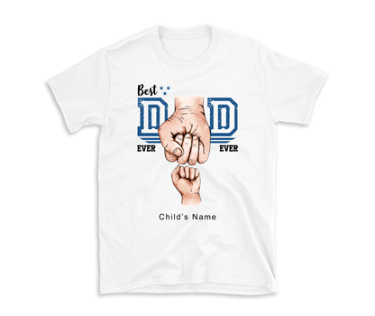 Best Dad With Children's Names Father's Day Tee