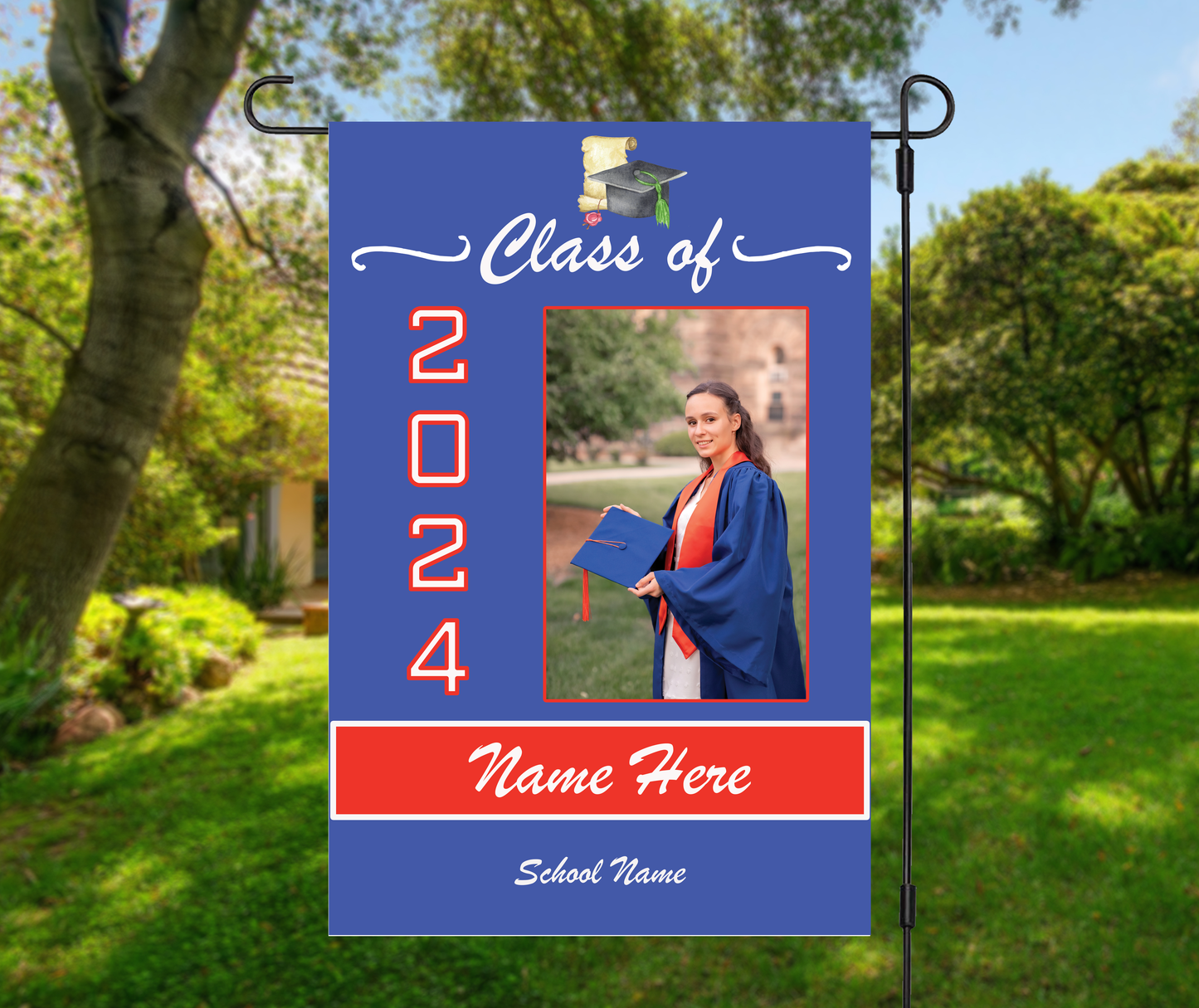 Celebrate with Custom Graduate Yard Flags